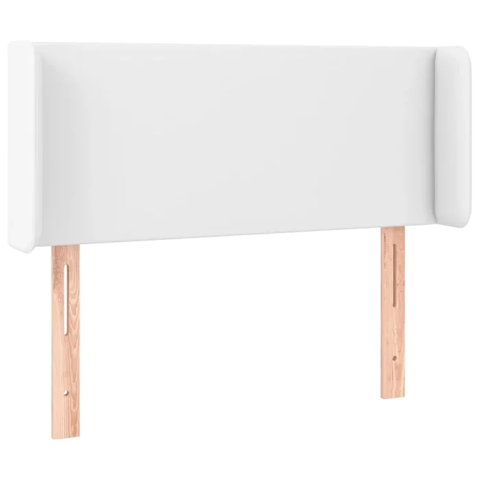 vidaXL Cabecero de cuero sintético blanco 103x16x78/88 cm (2)