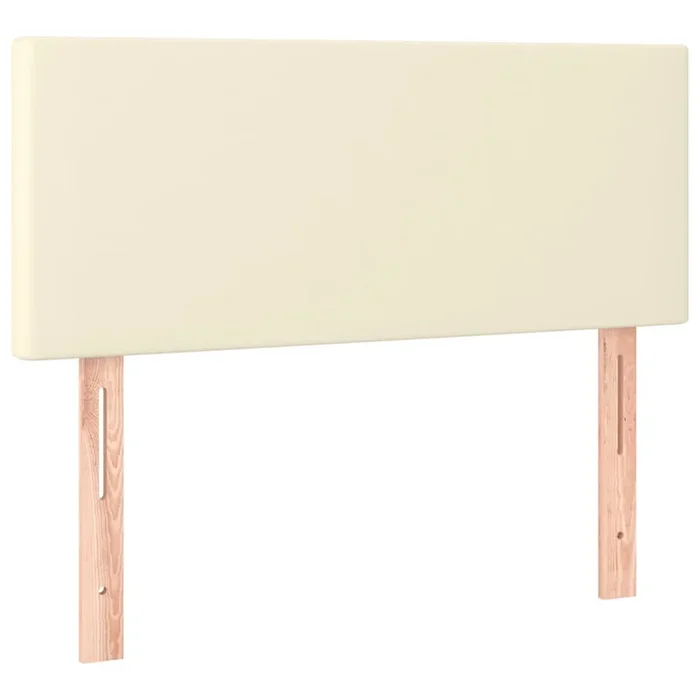 vidaXL Cabecero de cuero sintético color crema 90x5x78/88 cm (2)