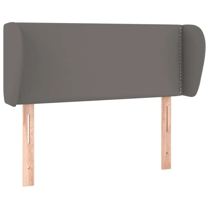 vidaXL Cabecero de cuero sintético gris 83x23x78/88 cm