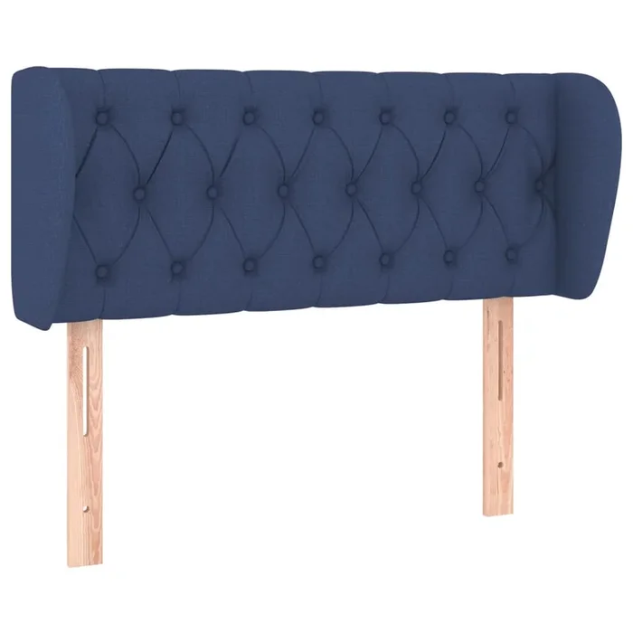 vidaXL Cabecero de tela azul 103x23x78/88 cm (5)