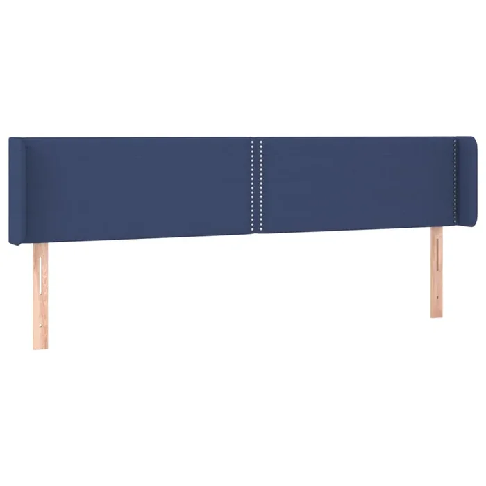 vidaXL Cabecero de tela azul 203x16x78/88 cm (3)