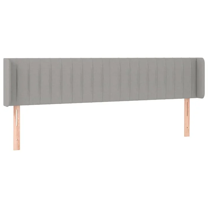 vidaXL Cabecero de tela gris claro 183x16x78/88 cm (5)