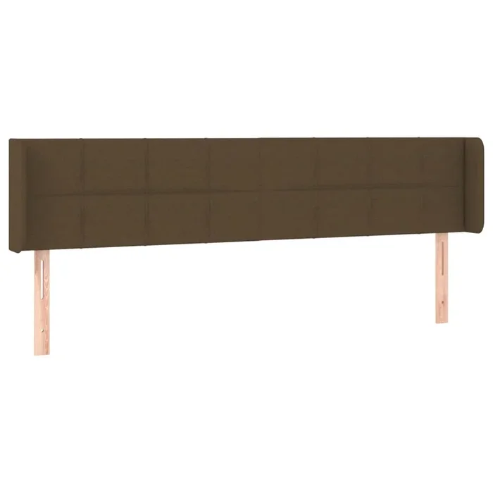 vidaXL Cabecero de tela gris oscuro 163x16x78/88 cm (4)