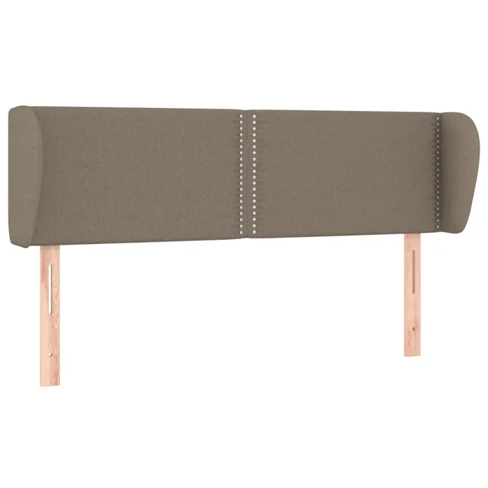 vidaXL Cabecero de tela gris taupe 147x23x78/88 cm