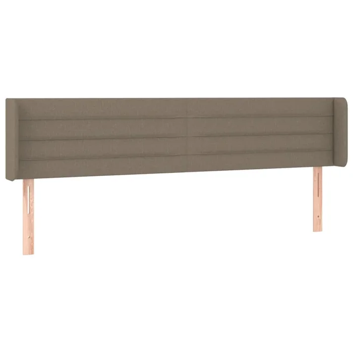 vidaXL Cabecero de tela gris taupe 203x16x78/88 cm (6)