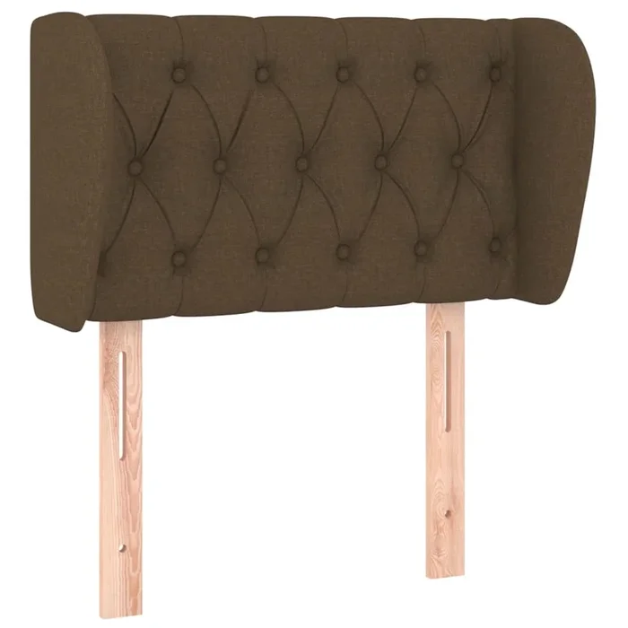 vidaXL Cabecero de tela marrón oscuro 83x23x78/88 cm (2)