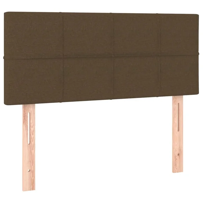 vidaXL Cabecero de tela marrón oscuro 90x5x78/88 cm (4)
