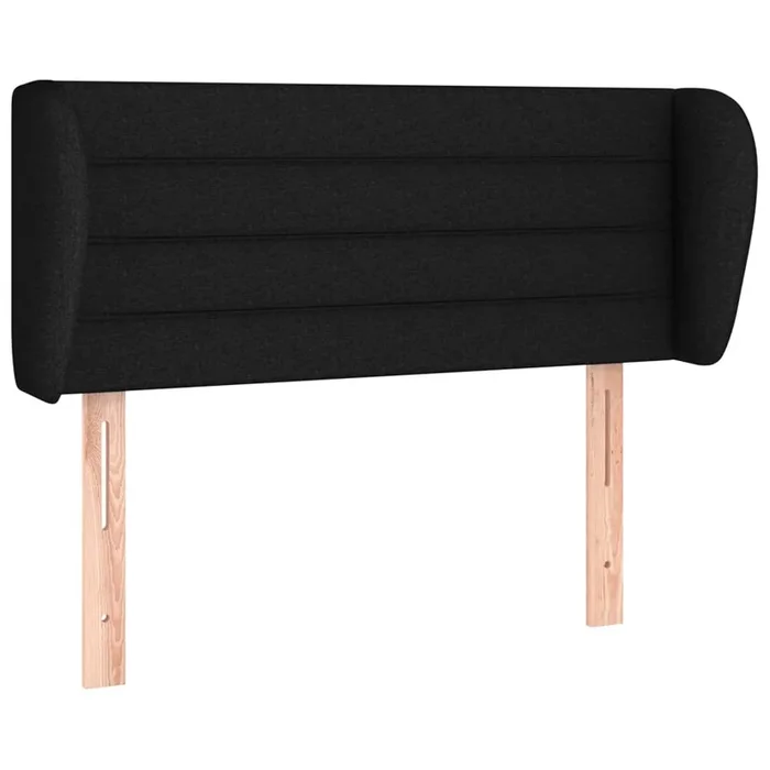 vidaXL Cabecero de tela negro 93x23x78/88 cm (2)