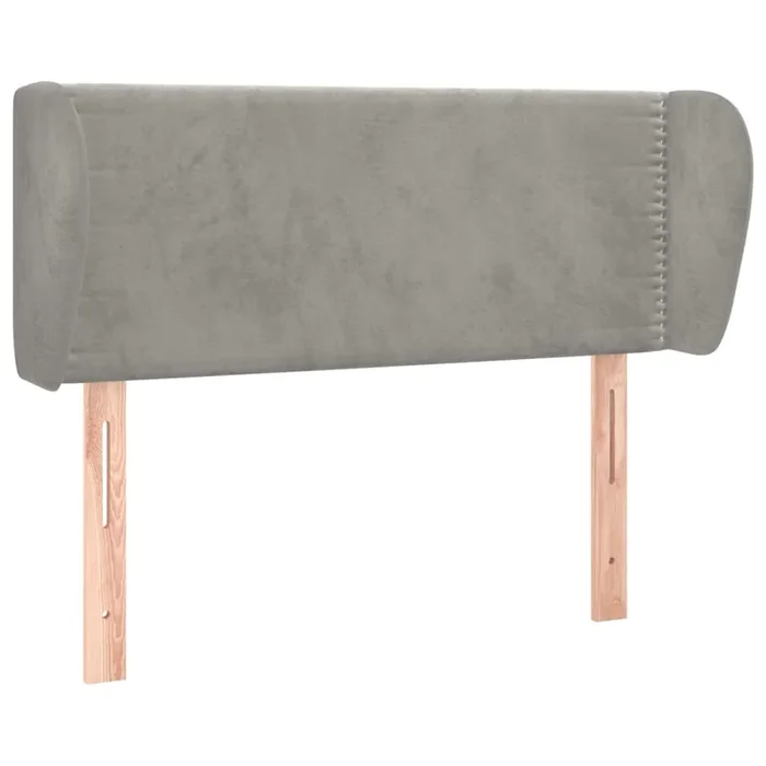 vidaXL Cabecero de terciopelo gris claro 83x23x78/88 cm (7)