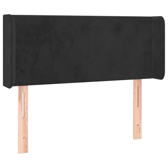 vidaXL Cabecero de terciopelo negro 93x16x78/88 cm (2)