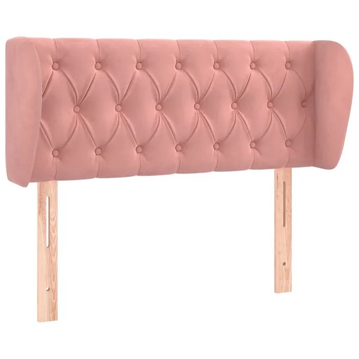 vidaXL Cabecero de terciopelo rosa 103x23x78/88 cm (4)