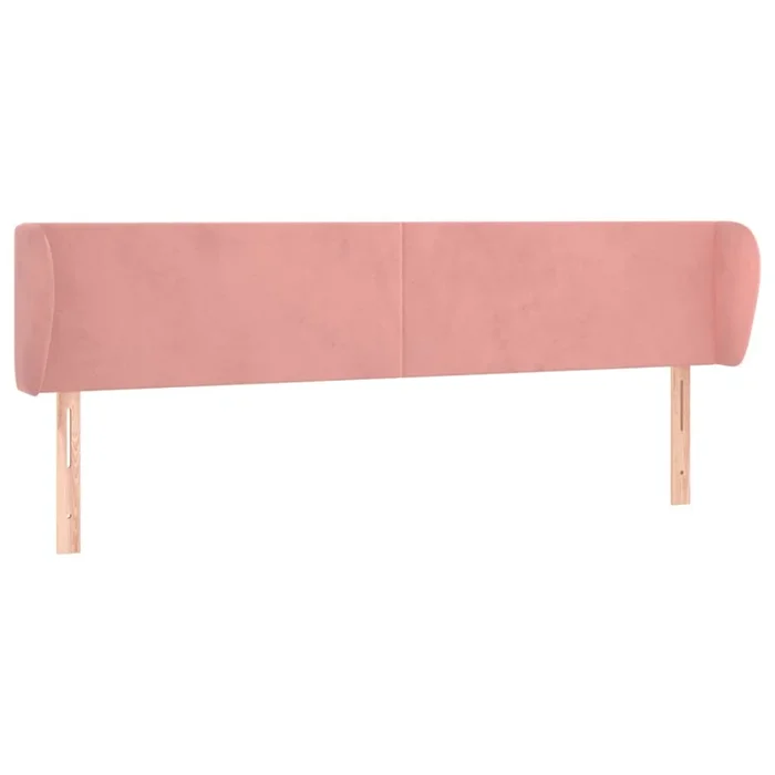vidaXL Cabecero de terciopelo rosa 203x23x78/88 cm (5)