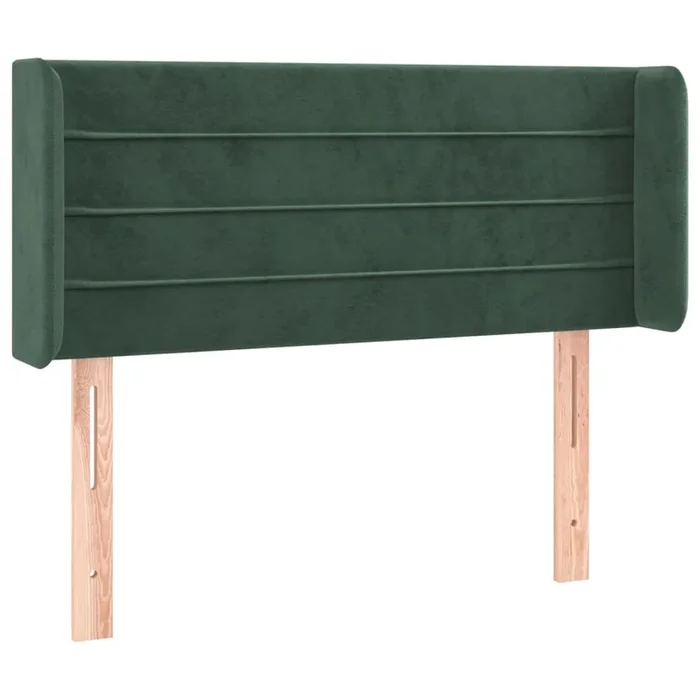 vidaXL Cabecero de terciopelo verde oscuro 103x16x78/88 cm (2)