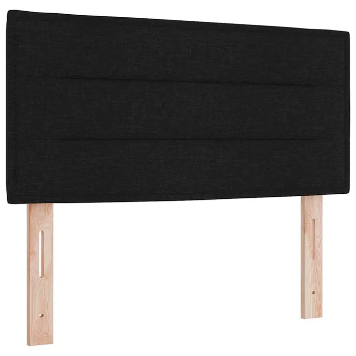 vidaXL Cabecero LED con luces de tiras LED Manual Negro 90 cm tela
