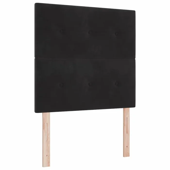 vidaXL Cabecero Montaje en la pared Manual Negro 100 cm Terciopelo