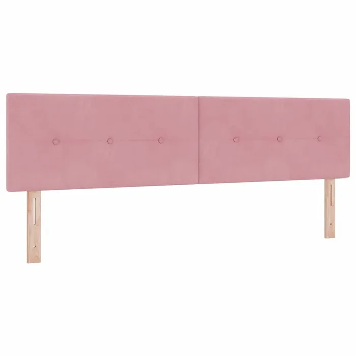 vidaXL Cabecero Montaje en la pared Manual Rosa 180 cm Terciopelo
