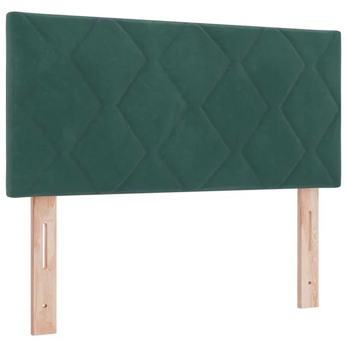 vidaXL Cabecero Montaje en la pared Verde oscuro 100 cm Terciopelo