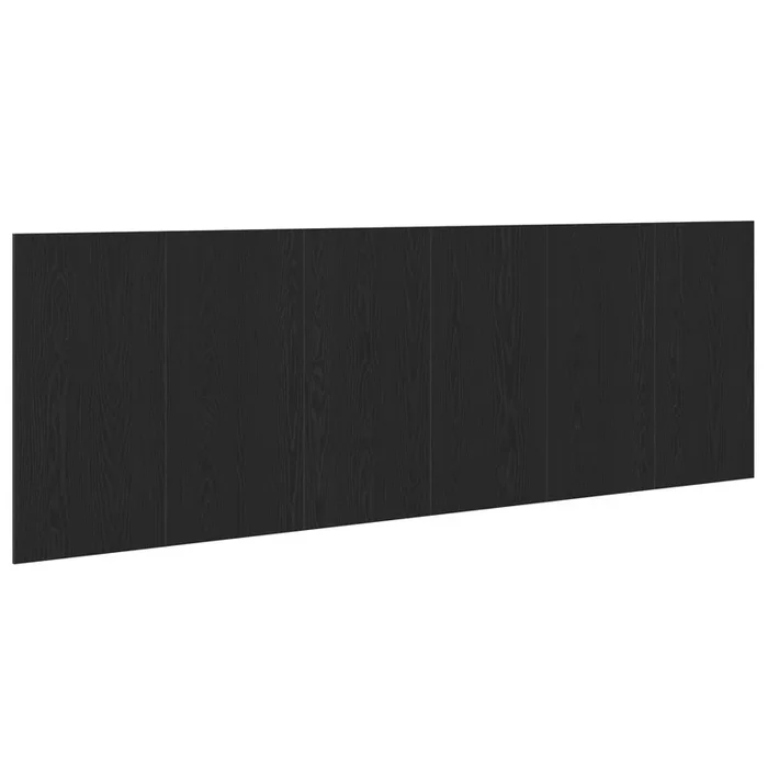 vidaXL Cabecero Roble negro 240 x 1.5 x 80 cm Madera contrachapada