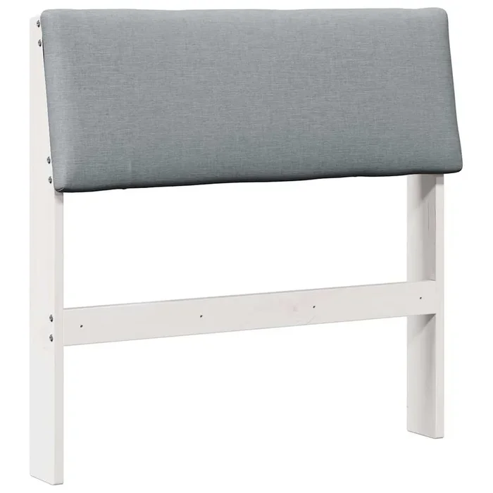 vidaXL Cabecero tapizado Gris Claro 75 cm Madera de pino macizo (5)