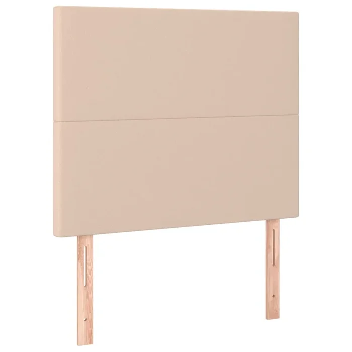vidaXL Cabeceros 2 unidades cuero sintético capuchino 100x5x78/88 cm (4)
