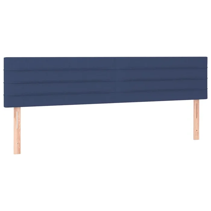 vidaXL Cabeceros 2 unidades de tela azul 100x5x78/88 cm (3)
