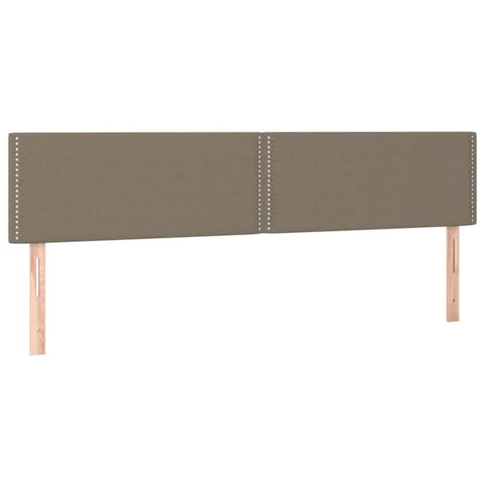 vidaXL Cabeceros 2 unidades de tela gris taupe 90x5x78/88 cm (3)