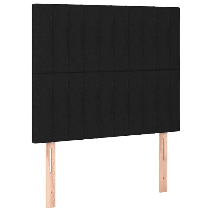 vidaXL Cabeceros 2 unidades de tela negro 90x5x78/88 cm (12)