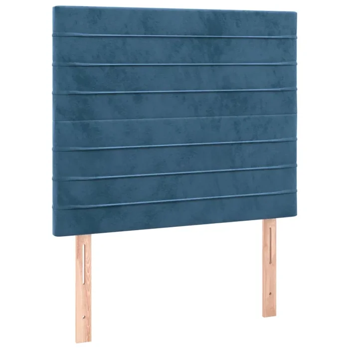 vidaXL Cabeceros 2 unidades de terciopelo azul oscuro 90x5x78/88 cm (11)