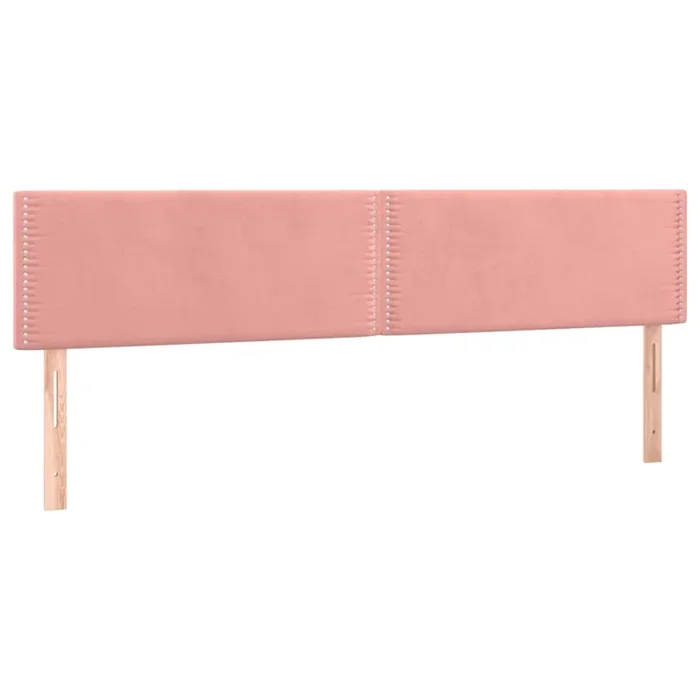 vidaXL Cabeceros 2 unidades de terciopelo rosa 90x5x78/88 cm (4)