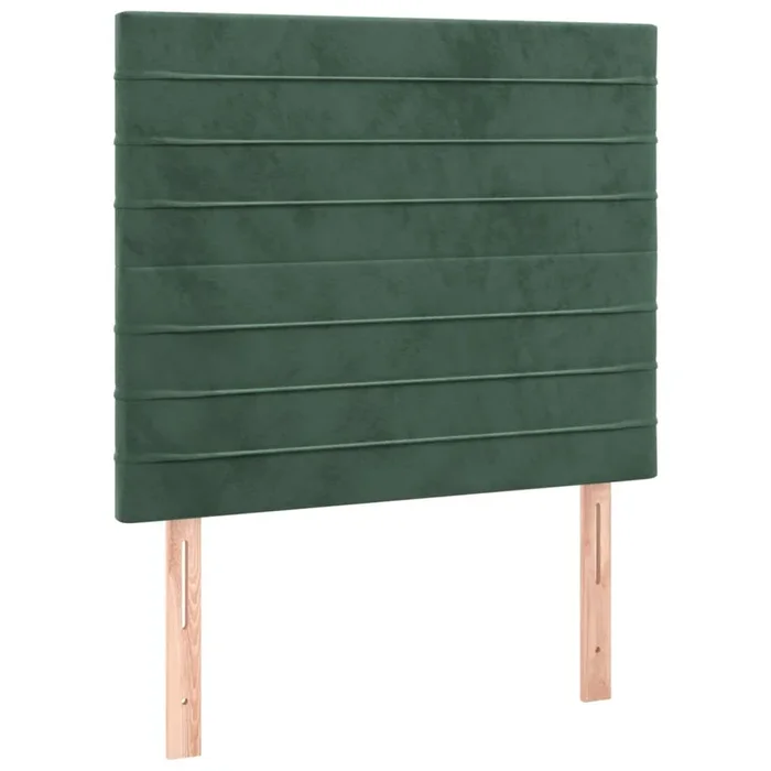vidaXL Cabeceros 2 unidades de terciopelo verde oscuro 100x5x78/88 cm (9)