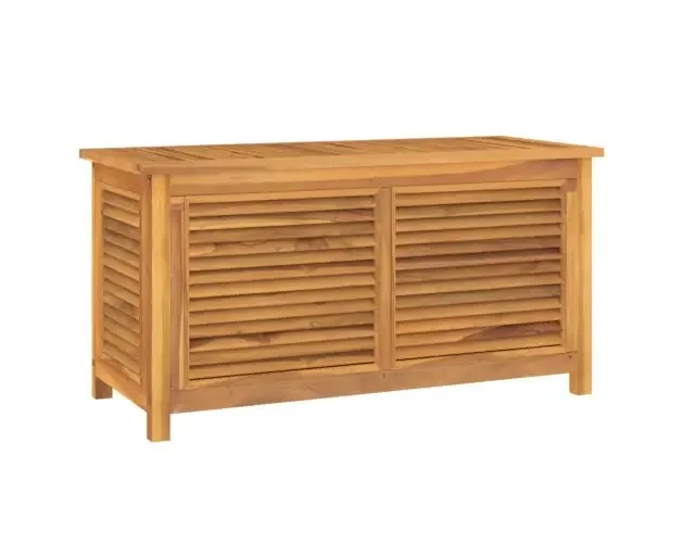 vidaXL caja de almacenaje de jardín con bolsa teca maciza 114x50x58 cm | Brico Depôt Più Venduto