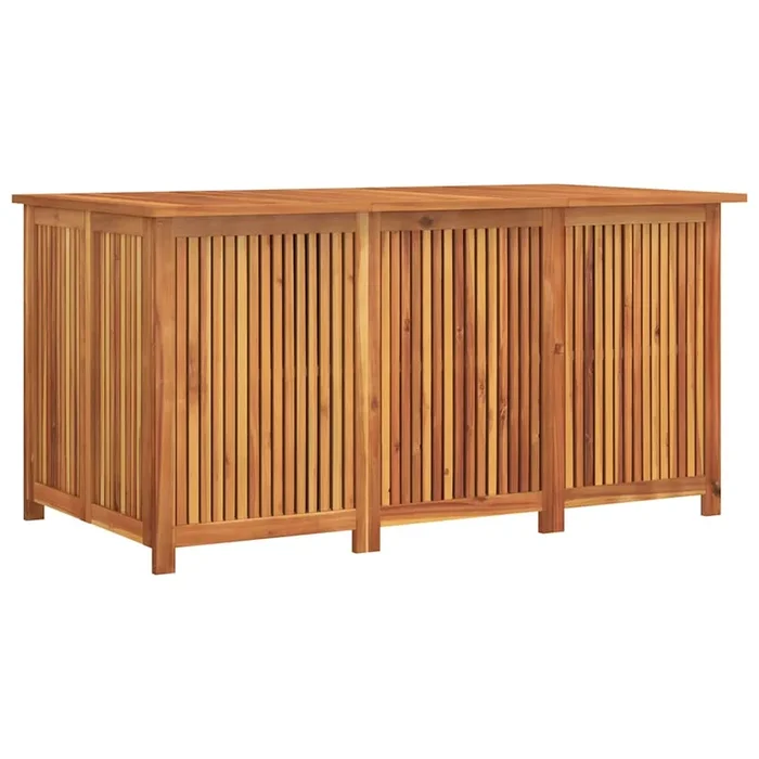 vidaXL Caja de almacenaje de jardín madera maciza acacia 150x80x75 cm