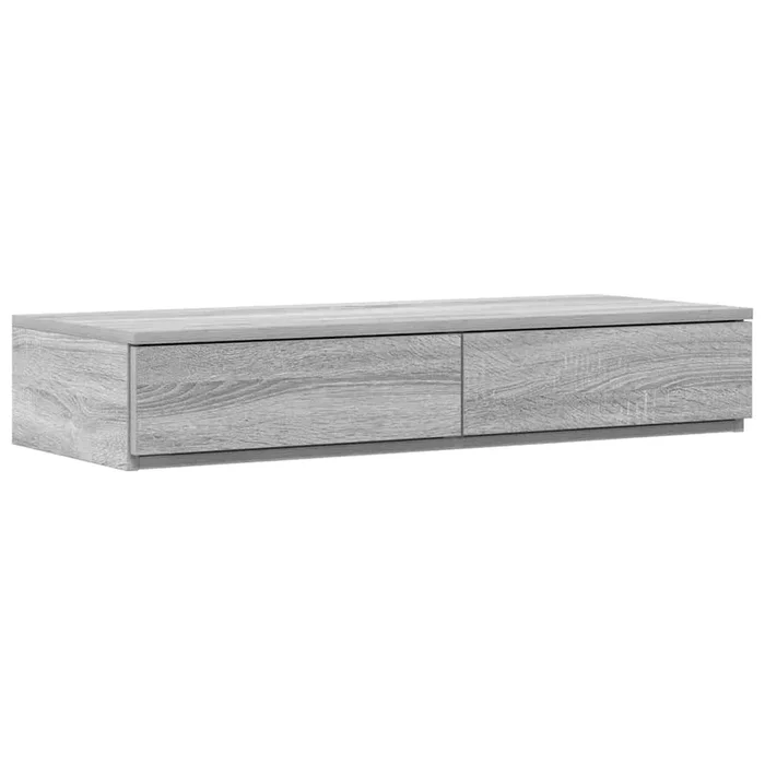 vidaXL Cajones de cama con cajón Gris sonoma 75 x 36.5 x 16.5 cm