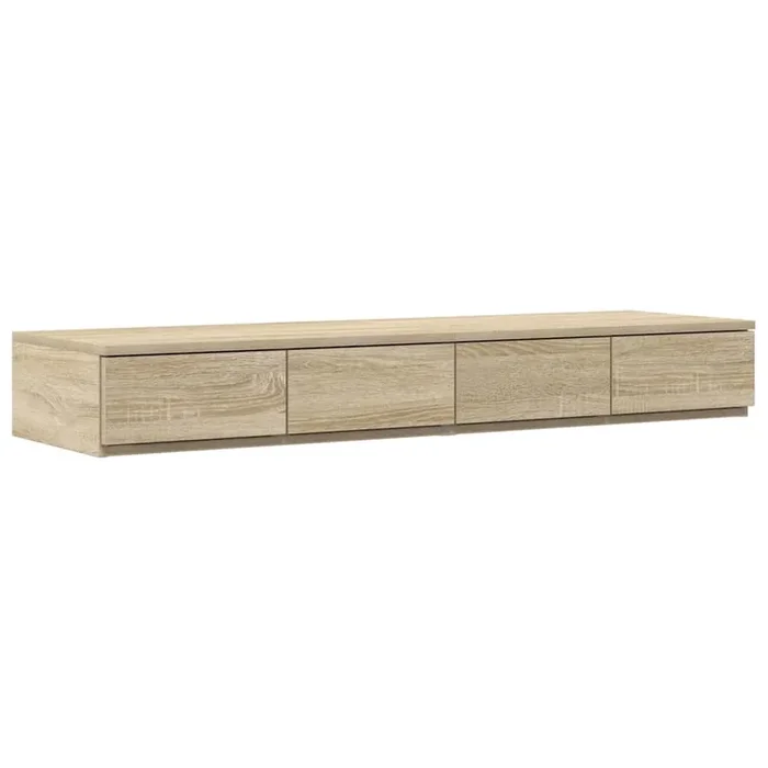 vidaXL Cajones de cama con cajón Roble Sonoma 120 x 36.5 x 16.5 cm