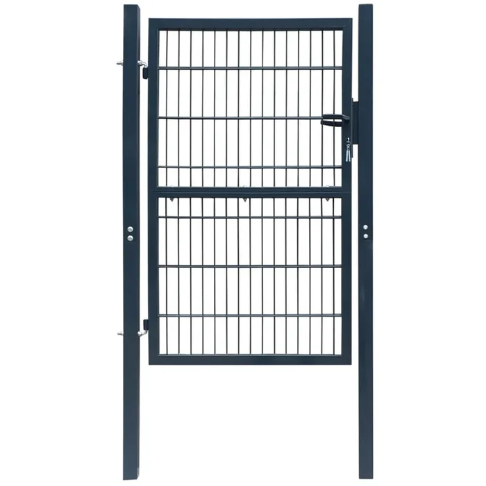 vidaXL Cancela de valla 2D individual gris antracita 106×190 cm