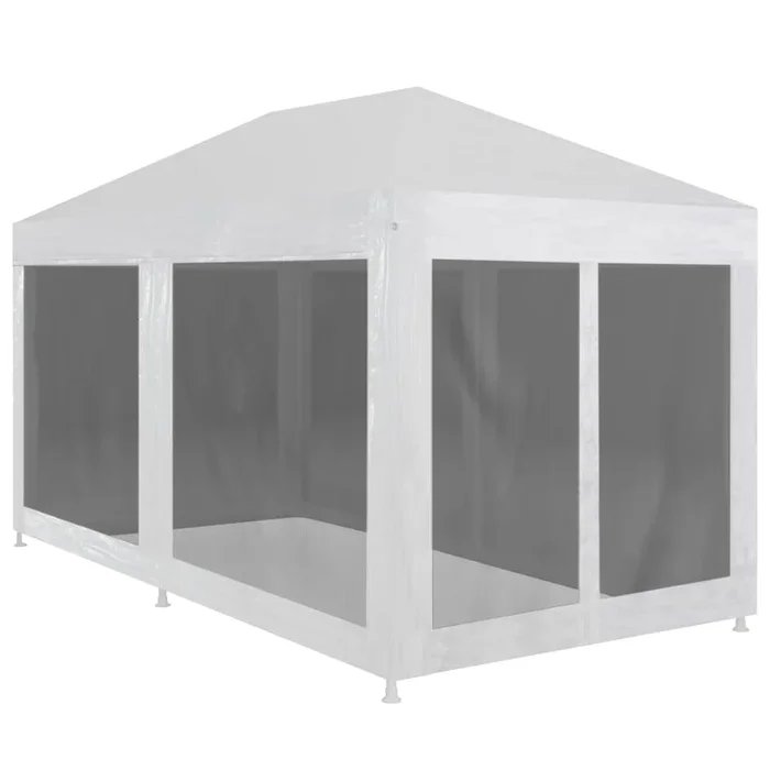 vidaXL Carpa de celebraciones con 6 paredes de malla 6×3 m