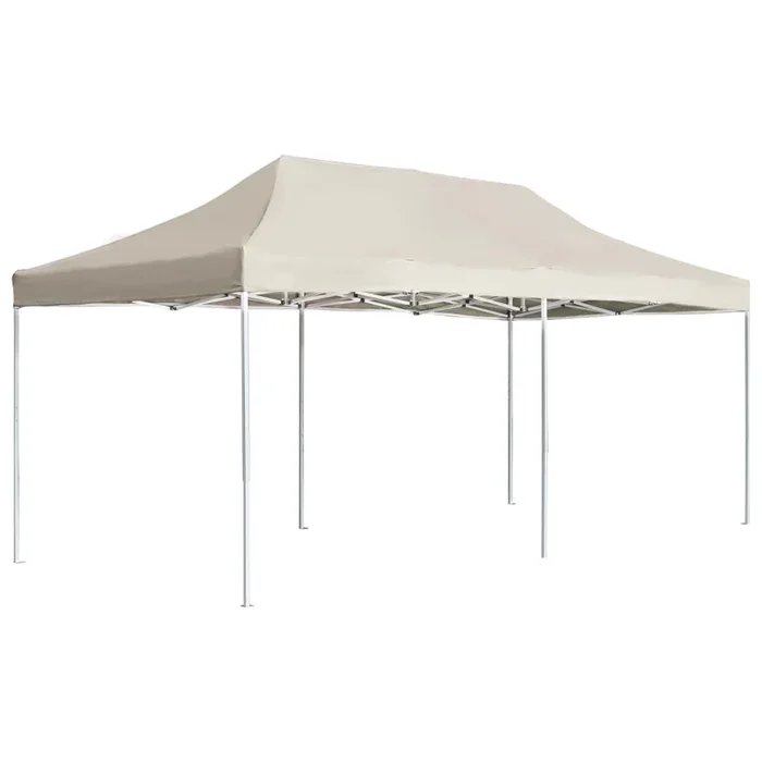 vidaXL Carpa plegable profesional de aluminio crema 6×3 m