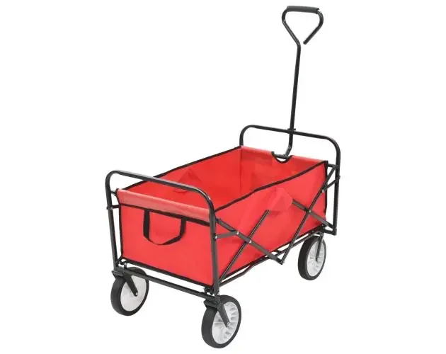 vidaXL carrito de mano plegable de acero color rojo | Brico Depôt Promo Stagionale