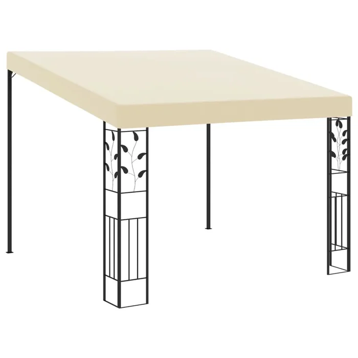 vidaXL Cenador con montaje en la pared antracita 4x3x2,5 m