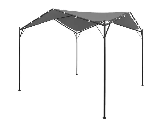 vidaXL cenador gris antracita 4×4 m | Brico Depôt Reso Gratuito
