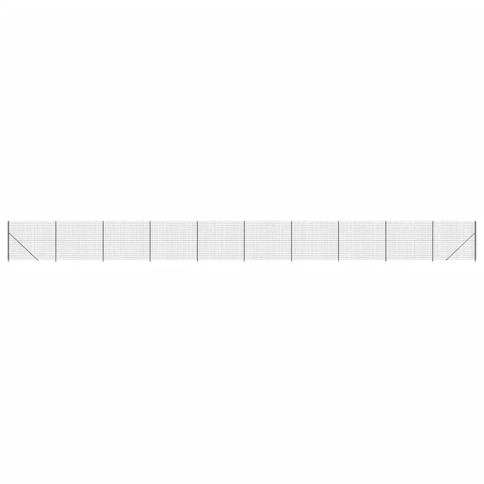 vidaXL Cerca de alambre con brida gris antracita 2,2×25 m (2)