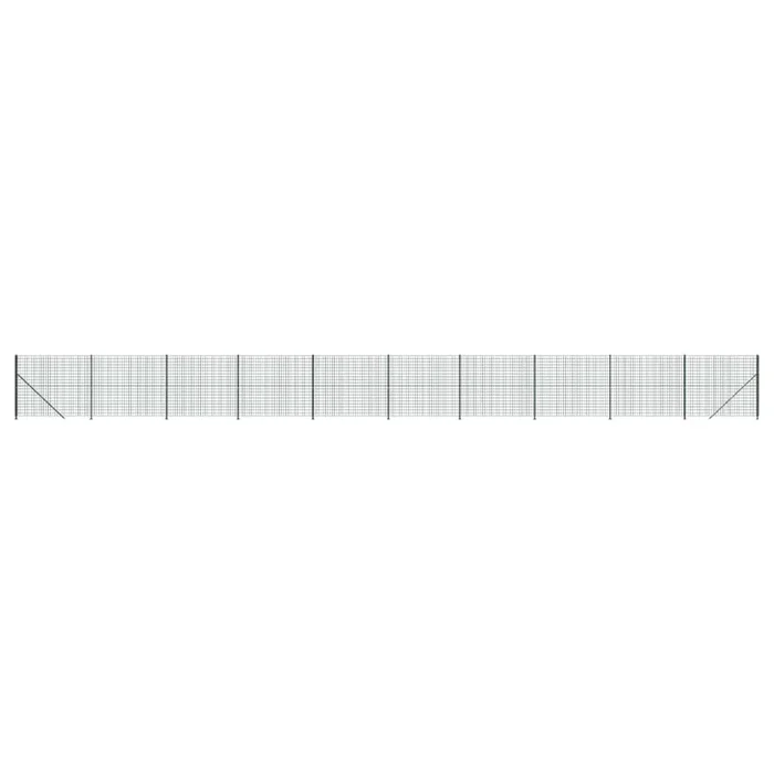 vidaXL Cerca de alambre con brida verde 2,2×25 m (3)