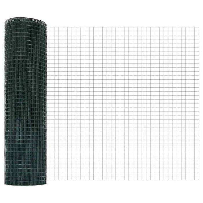 vidaXL Cerca de Alambre Soldado Verde 0.6 x 25 m Acero (3)