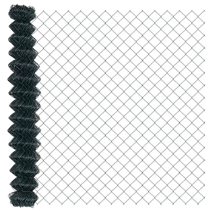 vidaXL Cerca de eslabones de cadena Verde 10 x 1.6 m Acero
