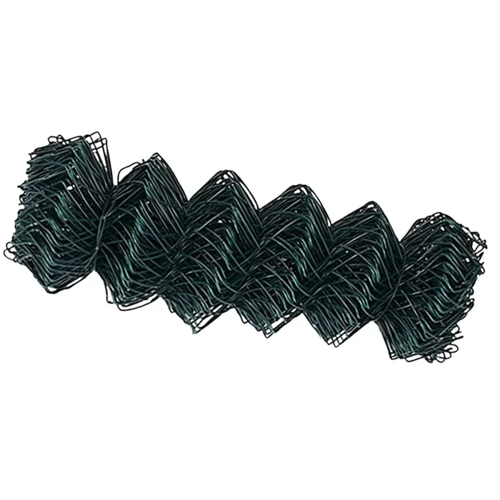 vidaXL Cerca de eslabones de cadena Verde 25 x 0.6 m Acero
