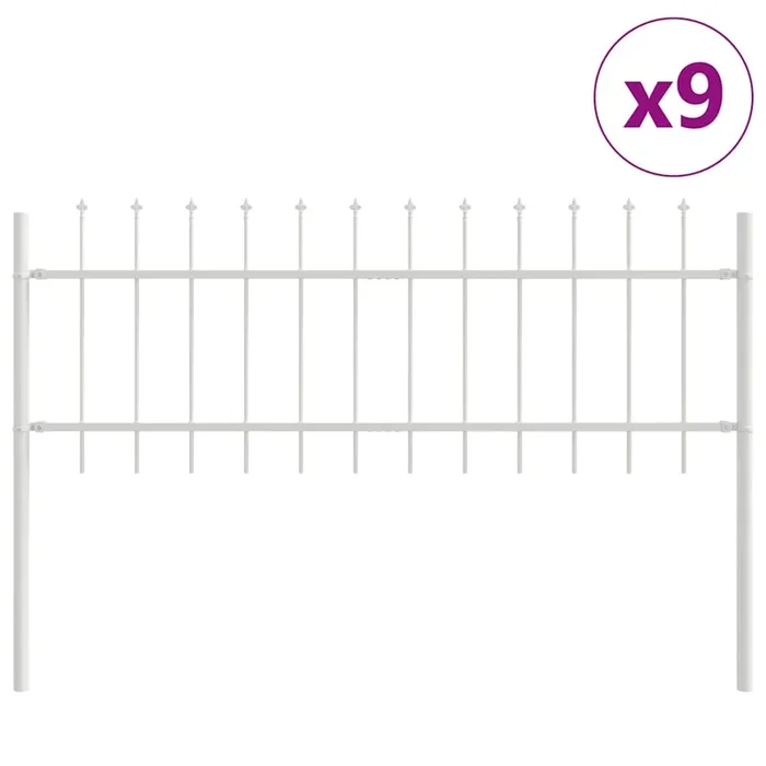 vidaXL Cerca de jardín Blanco 15.3 x 0.6 m (2)