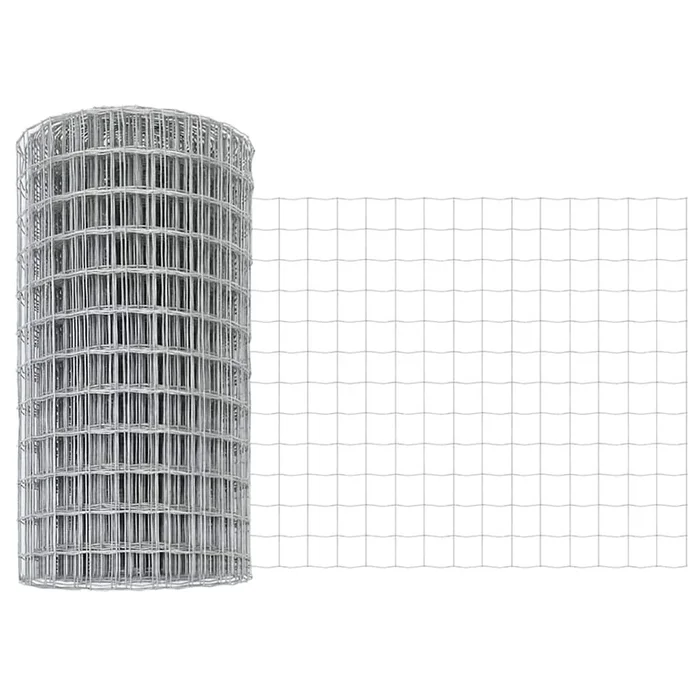 vidaXL Cerca Euro Plateado 0.8 x 10 m (2)