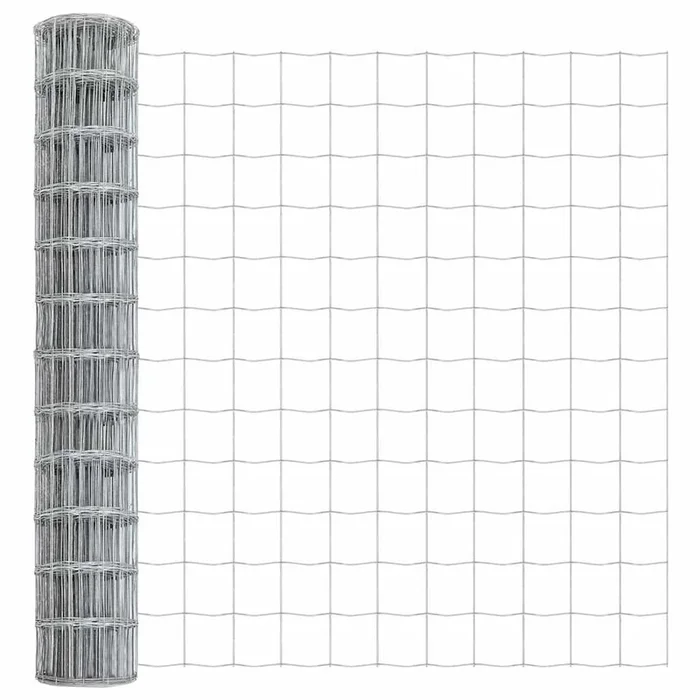 vidaXL Cerca Euro Plateado 1 x 10 m (6)