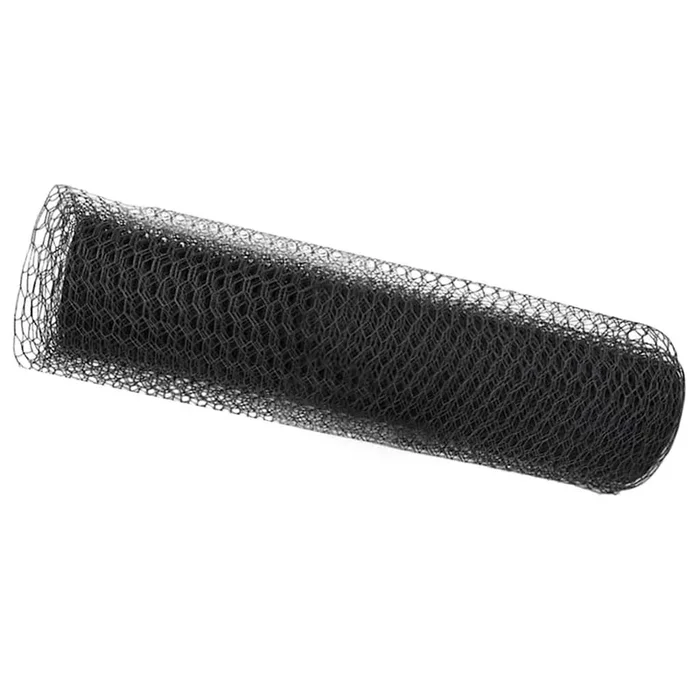 vidaXL Cerca Hexagonal Gris 0.6 x 10 m Acero