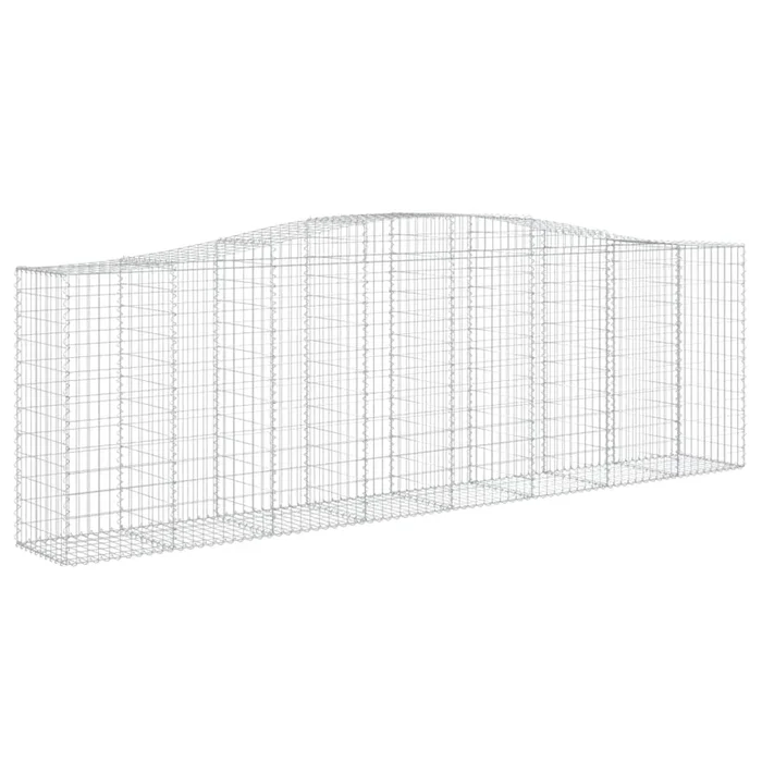 vidaXL Cesta gaviones forma arco hierro galvanizado 400x50x120/140 cm (2)
